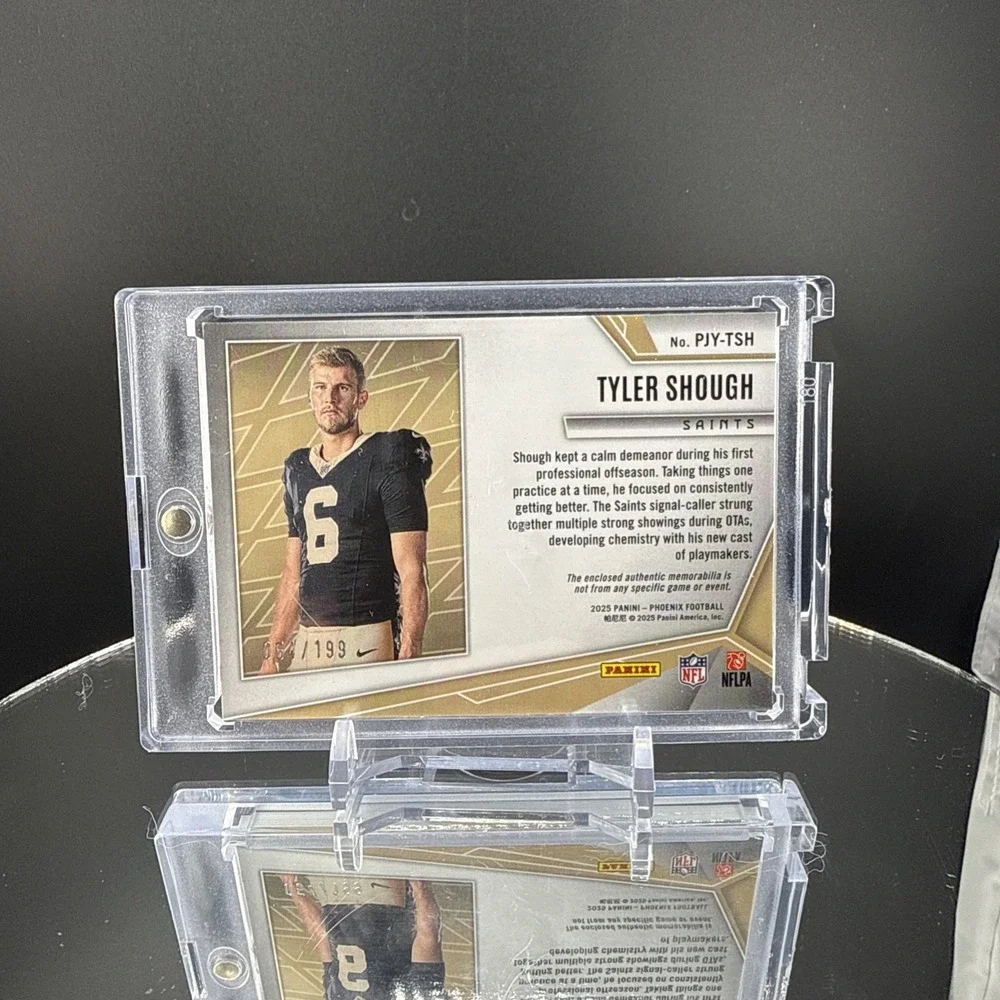 2025 Panini Phoenix - Rookie Phenom Tyler Shough #PAP-TSH Blue /199 (MEM, RC)